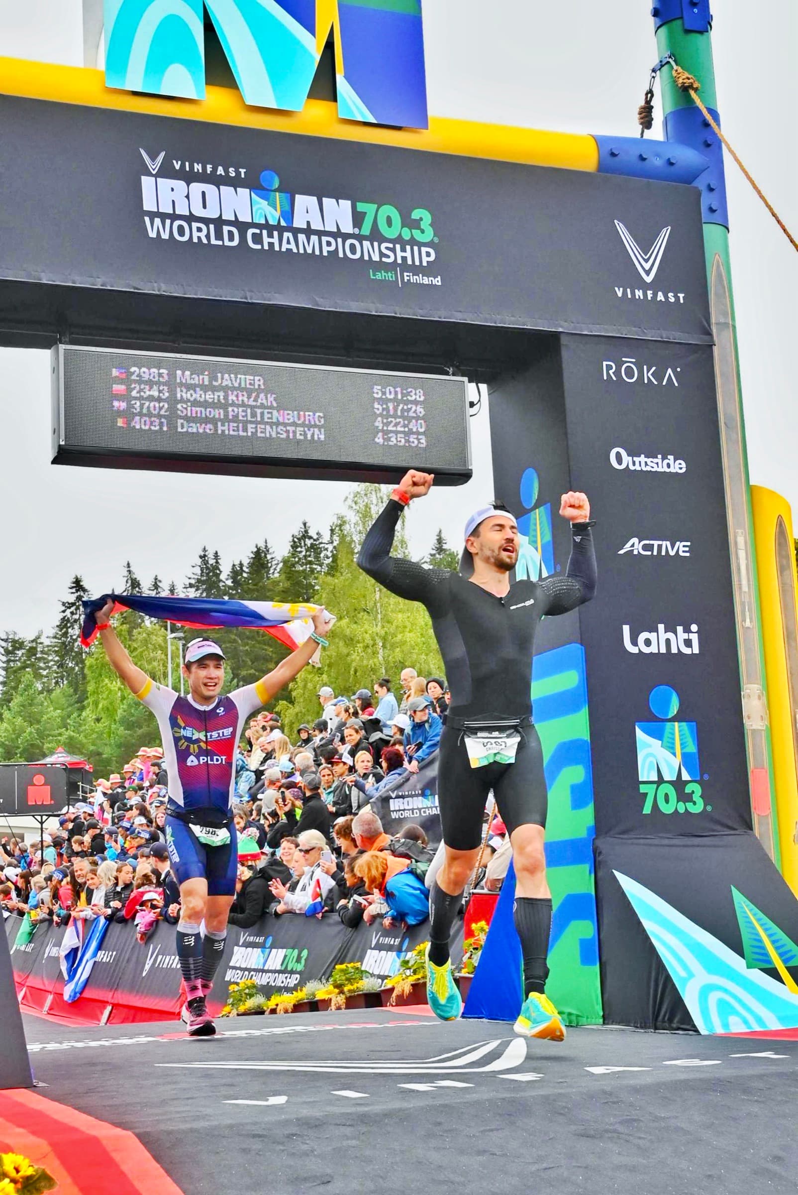Finishing the IRONMAN 70.3 World Championship, Lahti 2023